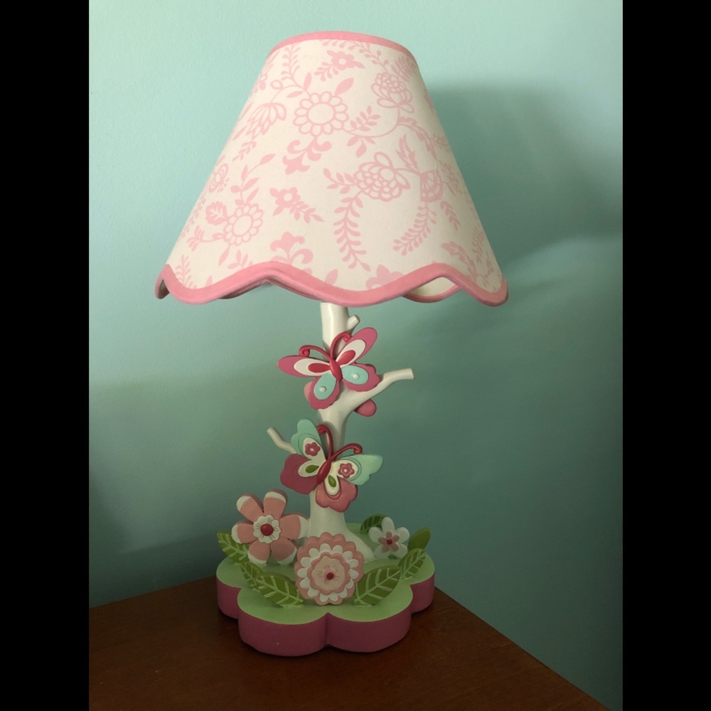 Girls butterfly lamp
